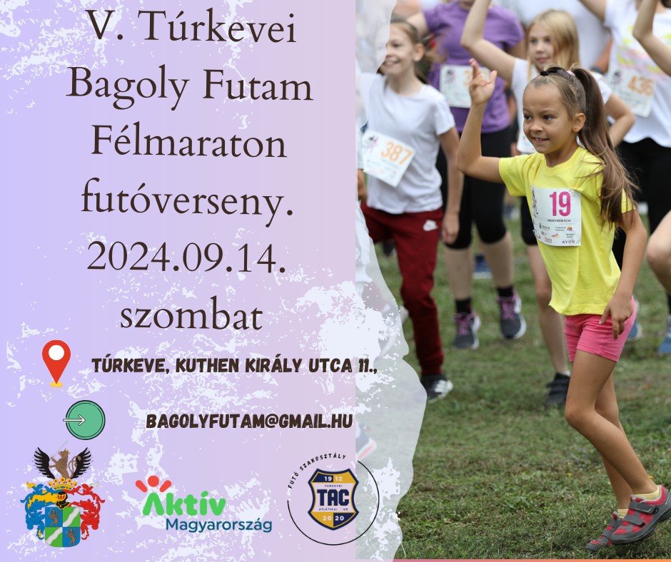 V. Túrkevei Bagoly Futam Félmaraton futóverseny (2024-09-14)